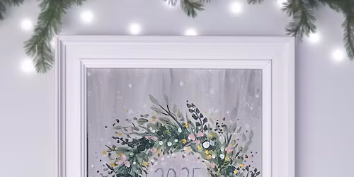 GLOUCESTER- Let's Paint N' Sip Forever Evergreen Wreath