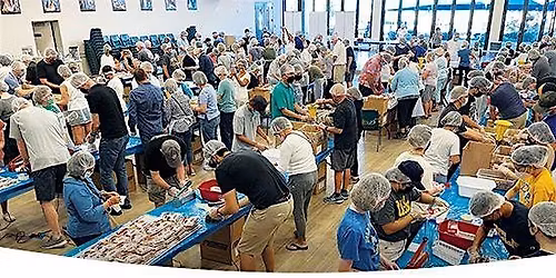 Cardinal Gibbons High School Food Packing Event