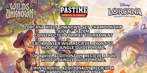Disney Lorcana Wilds Unknown Set Championship