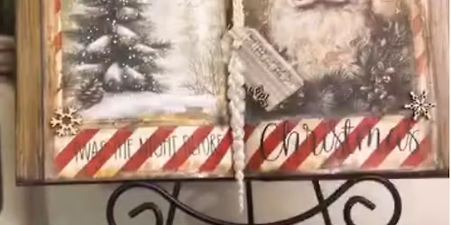 DIY Holiday Book Craft