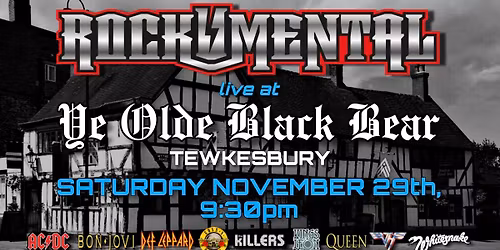 ROCKUMENTAL live at THE BLACK BEAR, TEWKESBURY