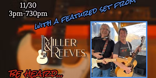 The Asheville Guitar Bar Sunday Jam featuring Miller & Reeves!