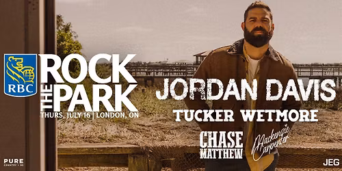 Rock The Park Music Festival  with Jordan Davis, Tucker Wetmore, Chase Matthew and more