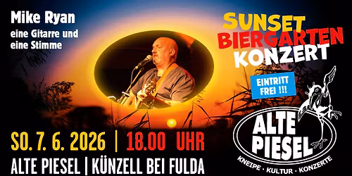 Mike Ryan Solo | Eine Gitarre und eine Stimme | Sunset Biergarten Konzert | EINTRITT FREI!