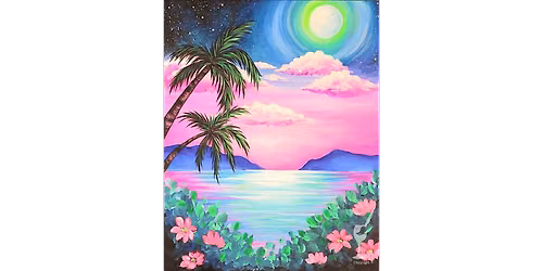 The Pastel Shoreline and Ocean View - Paint and Sip in Houston | Classpop!\u2122