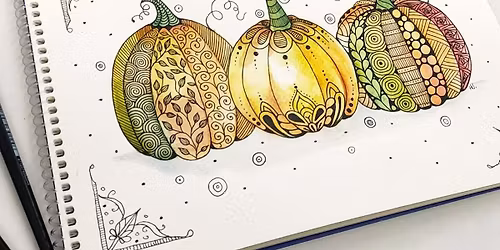 Markers Art Class Patterned Pumpkins