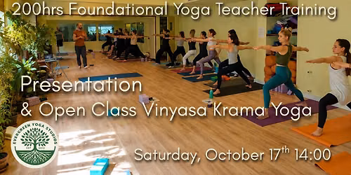 200hrs YOGA TEACHER TRAINING PRESENTATION & OPEN CLASS