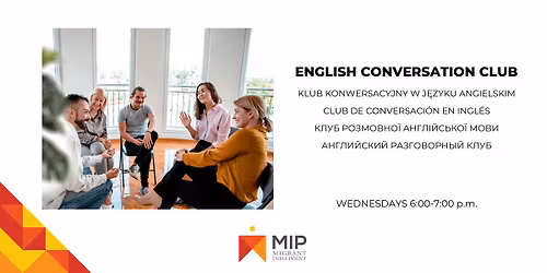 English Conversation Club | for adults | free entry
