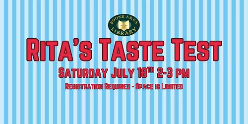 3rd Annual Rita's Taste Test