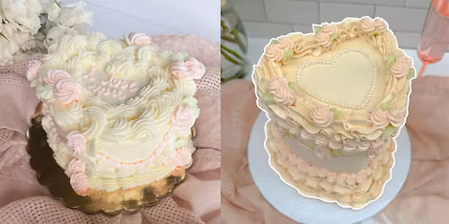 HTX Cake Decorating Experience: Vintage Heart Cake