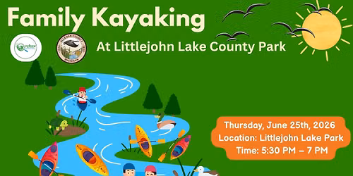 Family Kayaking at Littlejohn County Park