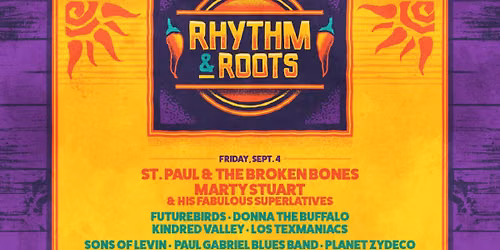 Rhythm and Roots Festival: St. Paul and The Broken Bones Tower of Power & The Devil Makes Three - 3 Day Pass