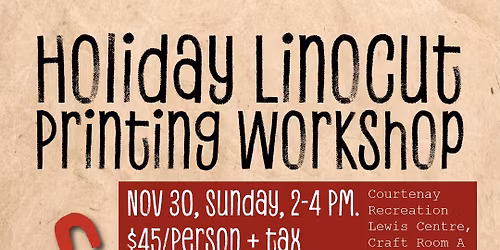 Holiday Linocut Printing Workshop