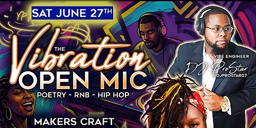 The Vibrations | Poetry Open Mic Night | #Vibrations |
