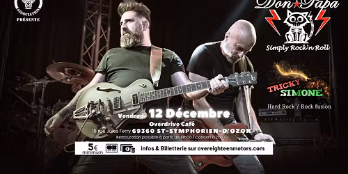 Concert Don Papa + Tricky Simone | Overdrive Caf\u00e9 69360 St-Symphorien-d'Ozon