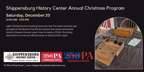 Shippensburg History Center Annual Christmas Program