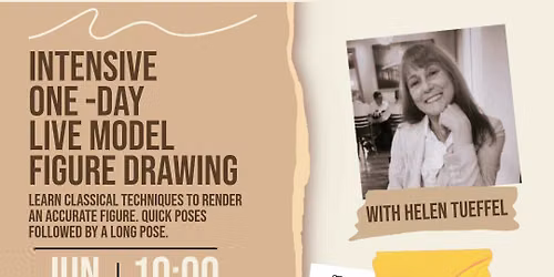Intensive One-Day Live Model Figure Drawing with Helen Tueffel  