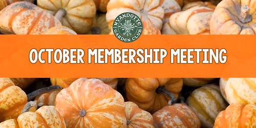 October Membership Meeting