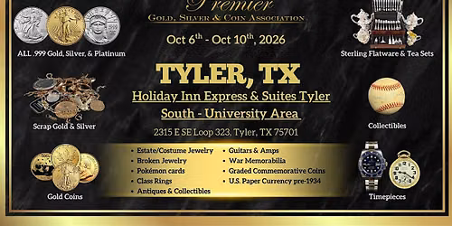 Tyler, TX  Roadshow- A free, Five Day Only Buying Event