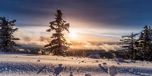 Snowshoe Camping Above Yosemite Valley! 