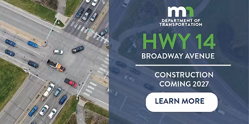 Public meeting: Hwy 14 & Broadway Ave. Rochester project (virtual and in-person options)