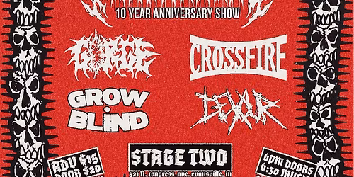 No Cure & Forthright 10 year anniversary show! 