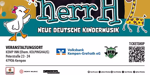 herrH - Das KinderMitmachKonzert für die ganze Familie!!!