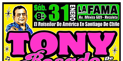 TONY ROSADO EN SANTIAGO DE CHILE