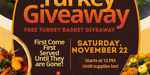 2nd Annual Thanksgiving Turkey Giveaway \u2014 Longview, TX