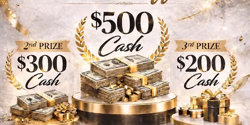 Cash Raffle $500 cash with every $50 = 1 ticket