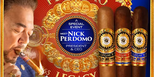 Meet Nick Perdomo at Fedora's Cigar & Wine Bar