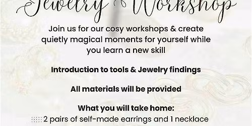 Jewelry Workshop \/ Verve by Nara