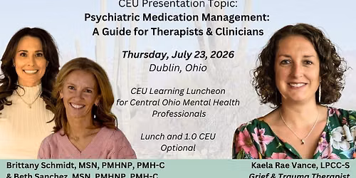 July - Central Ohio Mental Health Professionals CEU Luncheon