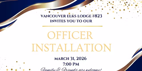 Annual Officer Installation