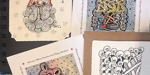 Introduction to Zentangle workshop - Christmas card edition
