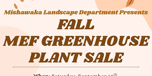 Fall Greenhouse Plant Sale