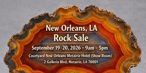 Gem \u2022 Mineral \u2022 Fossil \u2022 Collector Showcase Sept 19-20 (9am\u20135pm) \u2014 (New Orleans, LA)