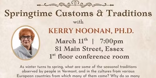 ECHS Tales & Treasures "Springtime Customs & Traditions"