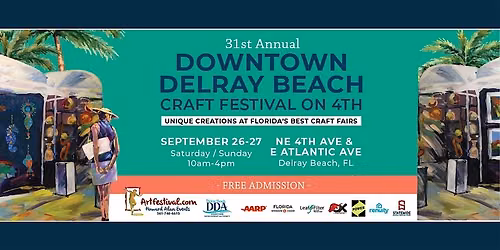 31st Annual Downtown Delray Beach Craft Festival on 4th