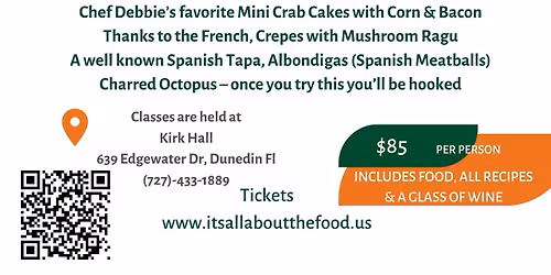 Hands On Cooking Class - Spanish Tapas Inspired