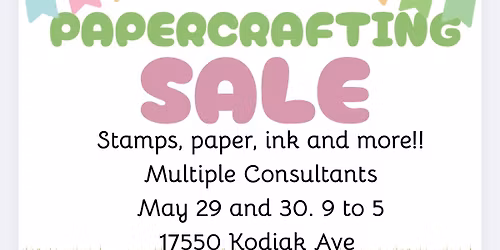 Annual Paper Crafting sale