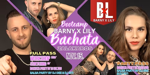 Bachata: Barny x Lily Bootcamp (Zalakaros) Nov.15.