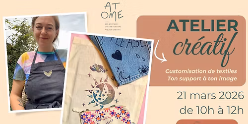 Atelier: Customisation de textiles - Ton support \u00e0 ton image