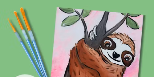 "Sloth ", April 24th, Kids Canvas Painting! 