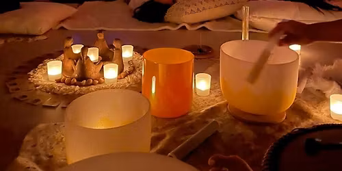 Christmas themed yoga+ matcha pj party