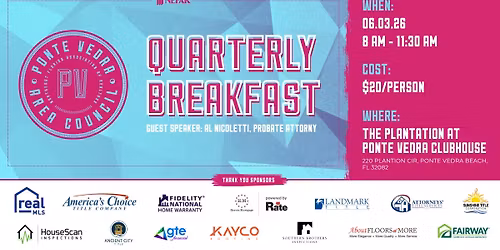 Ponte Vedra Area Council - Quarterly Breakfast