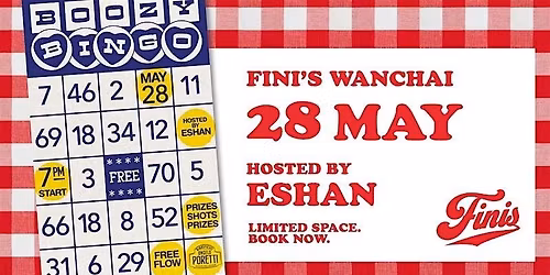 Boozy Bingo at FINI\u2019S Wanchai \u2013 with Poretti Free Flow