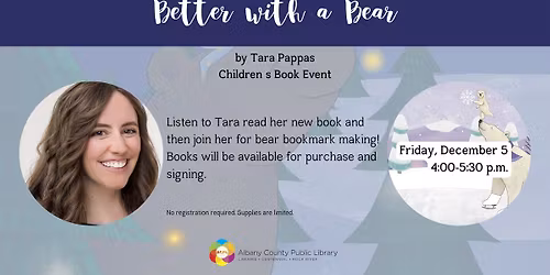 Better with a Bear by Tara Pappas - Children's Book Event
