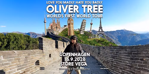 OLIVER TREE \u2013 LOVE YOU MADLY, HATE YOU BADLY WORLD\u2019S FIRST WORLD TOUR 