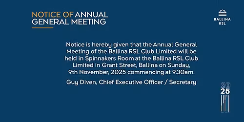 BALLINA RSL AGM